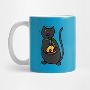 Cute Cat and Pizza Slice Mug